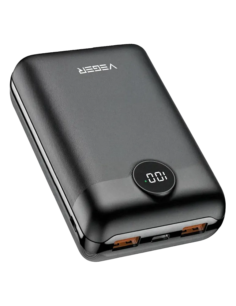 Veger Mini Power Bank - Capacidad 20000mAh - Entradas Micro USB-C y US