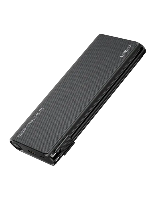 VEGER Power bank con pantalla LCD - Capacidad 25000mAh - Entradas USB-