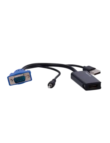 MARCA BLANCA Adaptador de VGA+Audio a HDMI - Convierte una salida de V