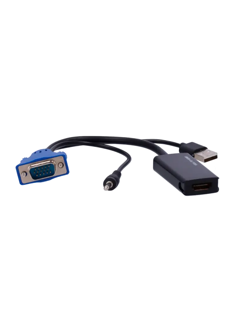 MARCA BLANCA Adaptador de VGA+Audio a HDMI - Convierte una salida de V