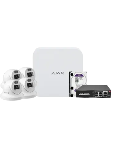 MARCA BLANCA Kit de videovigilancia Ajax - Grabador Ajax de 8 canales