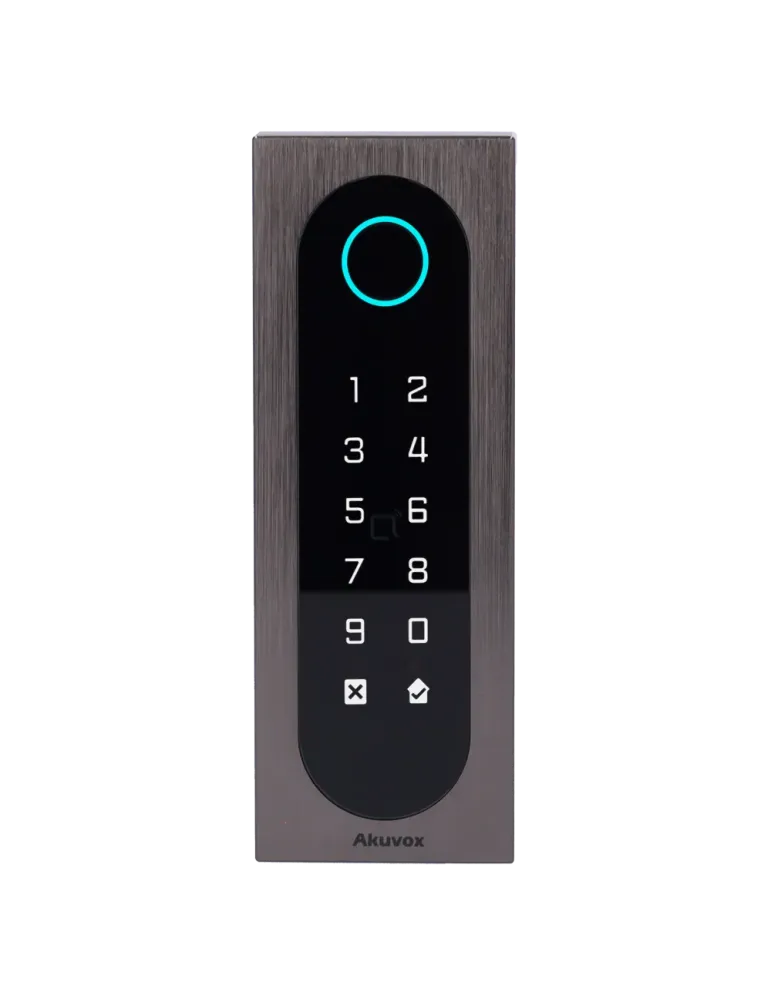 AKUVOX Control de acceso IK09 - Tarjeta EM/MF, NFC, BLE, PIN y QR | 1