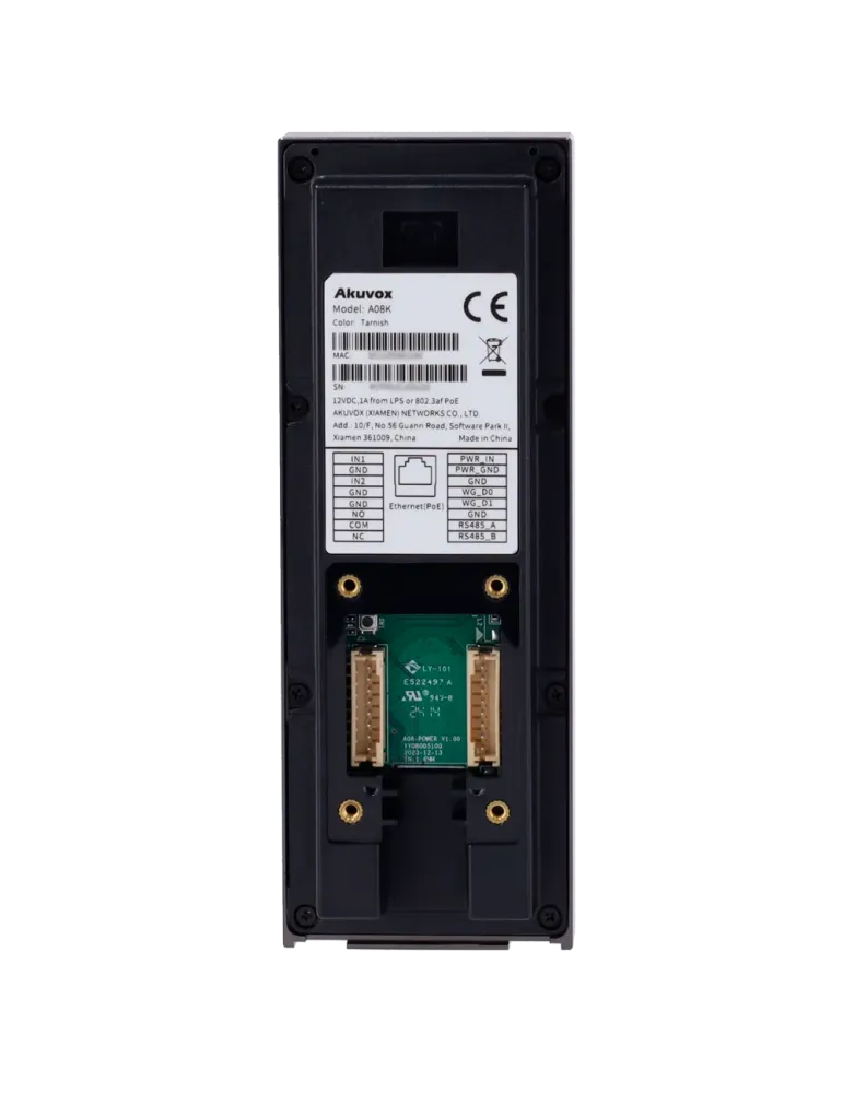 AKUVOX Control de acceso IK09 - Tarjeta EM/MF, NFC, BLE, PIN y QR | 1