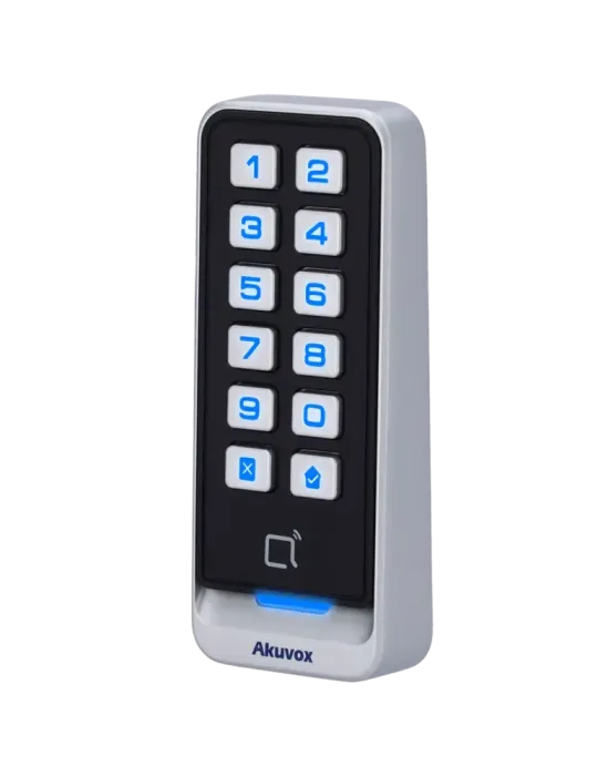 AKUVOX Lector de acceso - Acceso por tarjeta EM/MF y PIN - Indicador L