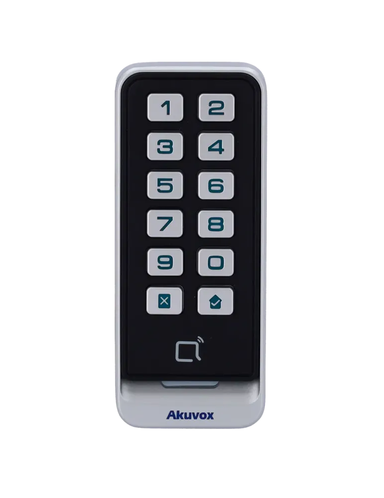 AKUVOX Lector de acceso - Acceso por tarjeta EM/MF y PIN - Indicador L