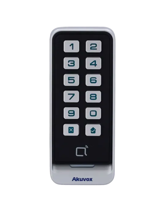 AKUVOX Lector de acceso - Acceso por tarjeta EM/MF y PIN - Indicador L
