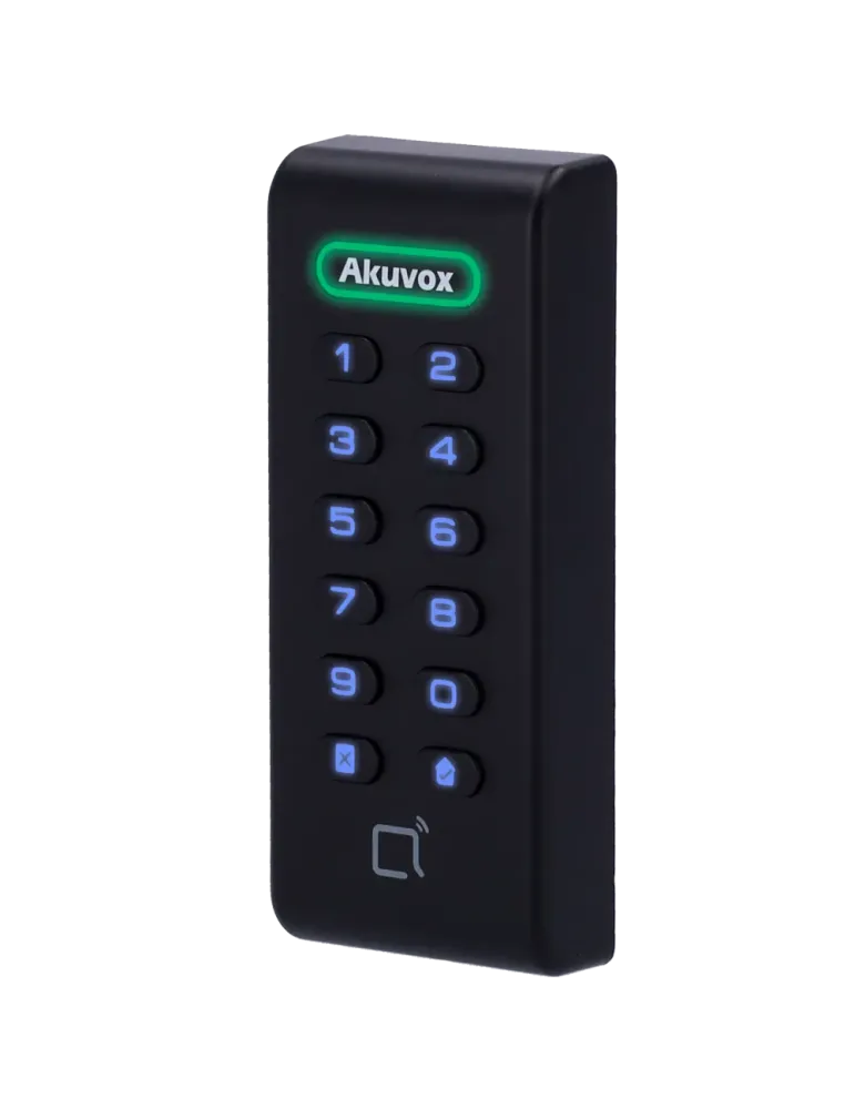 AKUVOX Lector de acceso - Acceso por tarjeta EM/MF y PIN - Indicador L