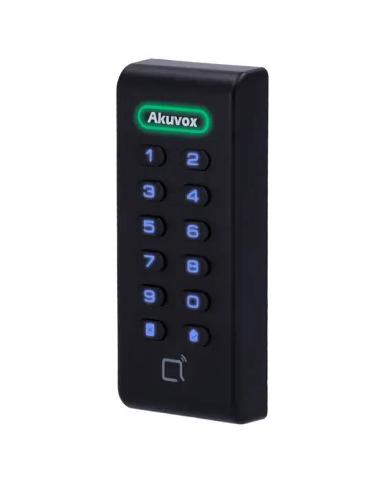 AKUVOX Lector de acceso - Acceso por tarjeta EM/MF y PIN - Indicador L