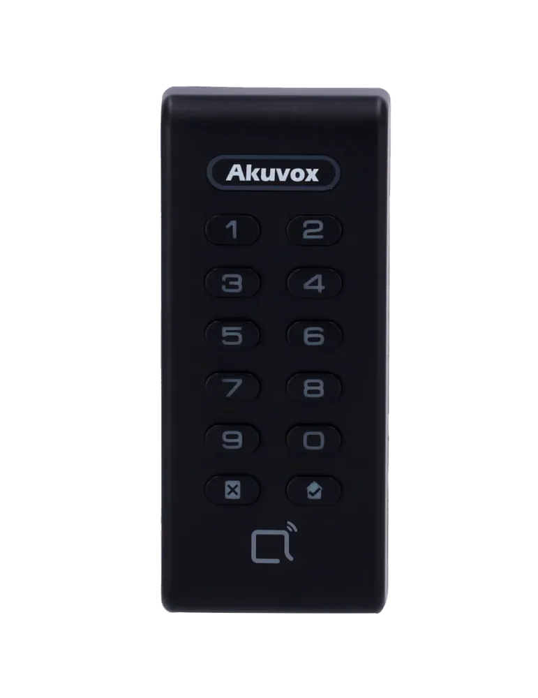 AKUVOX Lector de acceso - Acceso por tarjeta EM/MF y PIN - Indicador L