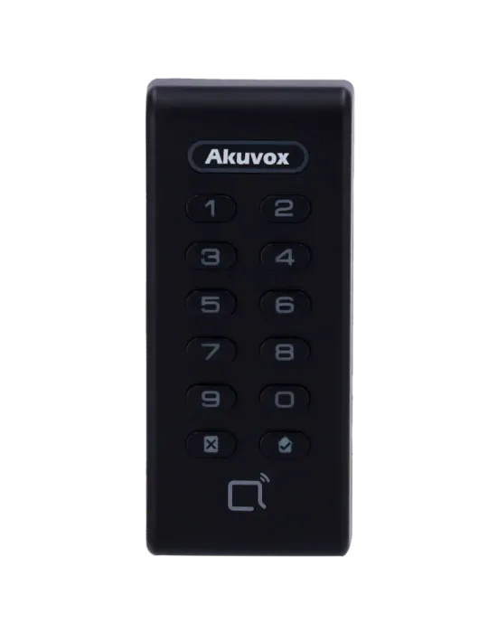 AKUVOX Lector de acceso - Acceso por tarjeta EM/MF y PIN - Indicador L