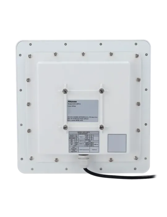 AKUVOX Lector de acceso - Acceso por pegatina UHF - Indicador LED y ac
