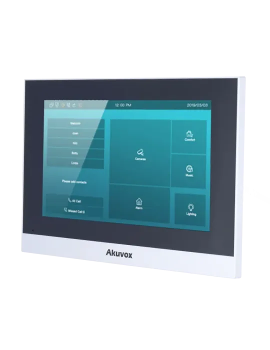 AKUVOX Monitor Linux para videoportero - Pantalla TFT de 7″ - Audio bi