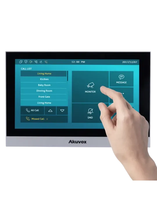 AKUVOX Monitor Linux para videoportero - Pantalla TFT de 7″ - Audio bi