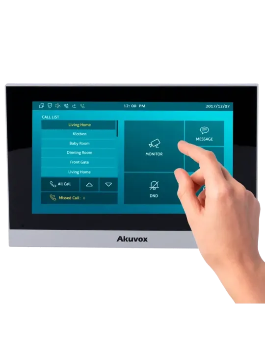 AKUVOX Monitor Linux para videoportero - Pantalla TFT de 7″ - Audio bi