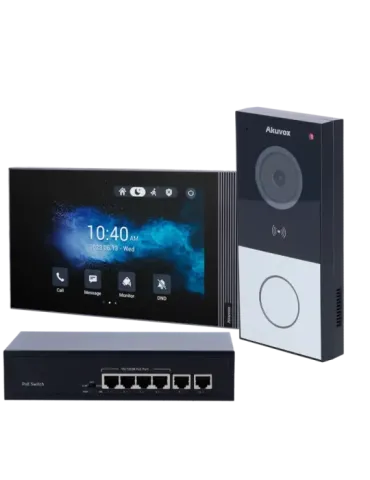 AKUVOX Kit de videoportero en superficie Linux - IP y WiFi | Placa y m