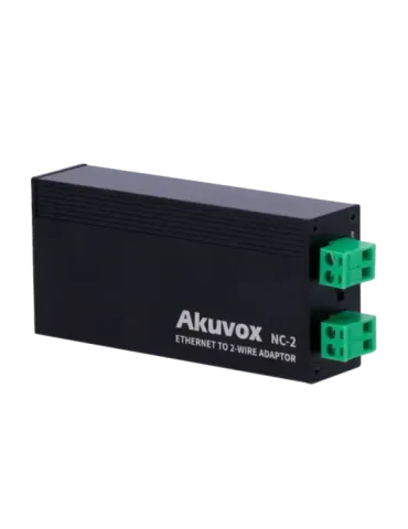 AKUVOX Conversor IP a 2 hilos - 1 grupo de 2 hilos - 1 grupo TCP/IP co