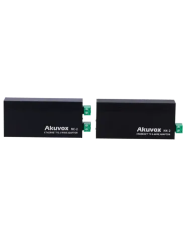 AKUVOX Kit conversor IP a 2 hilos - 1 grupo de 2 hilos - 1 grupo TCP/I