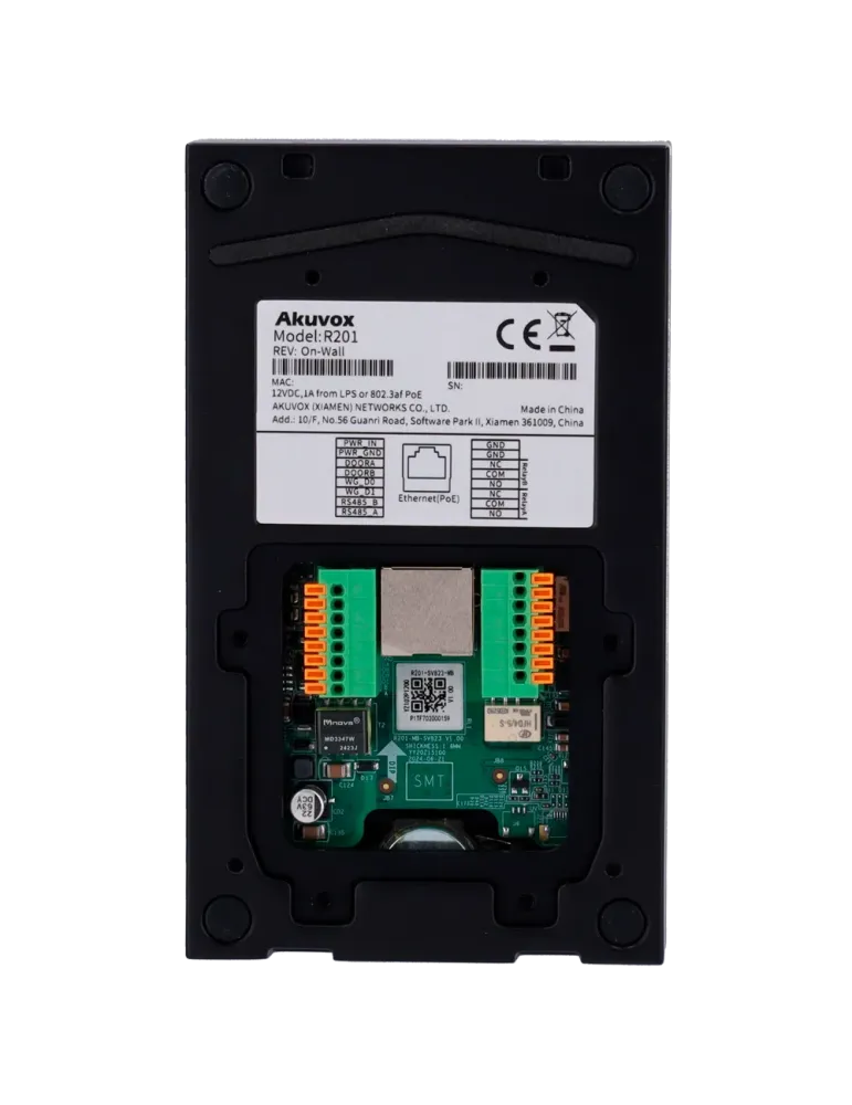 AKUVOX Videoportero IP en superficie - Cámara 4 Mpx gran angular | Aud