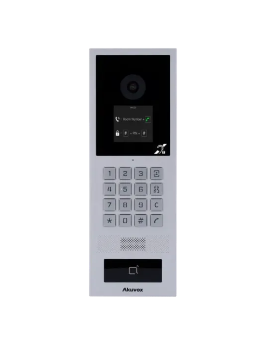 AKUVOX Videoportero IP antivandálico IK08 - Cámara 2 Mpx | Audio bidir