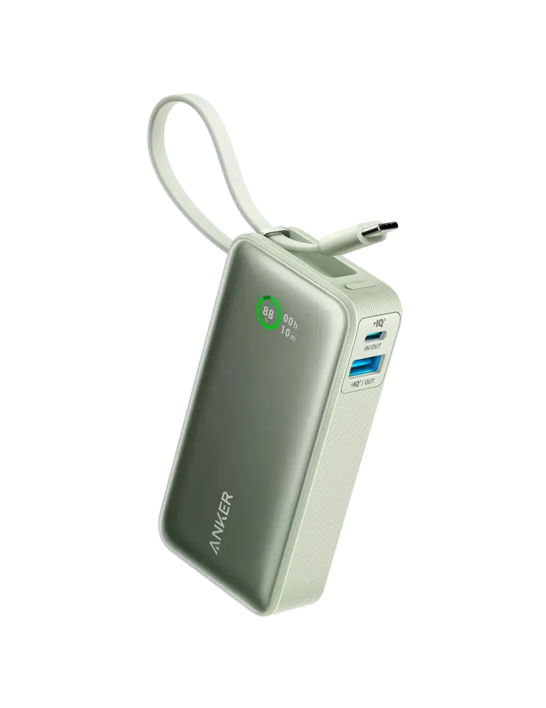Anker Power Bank con pantalla LCD - Capacidad 10000mAh | Color verde -