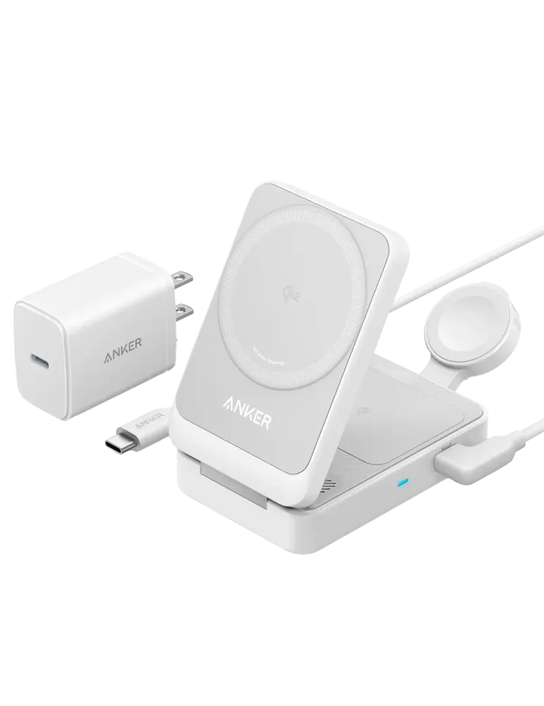 ANKER Cargador inalámbrico 3 en 1 Anker - Tecnología Magsafe - Carga r