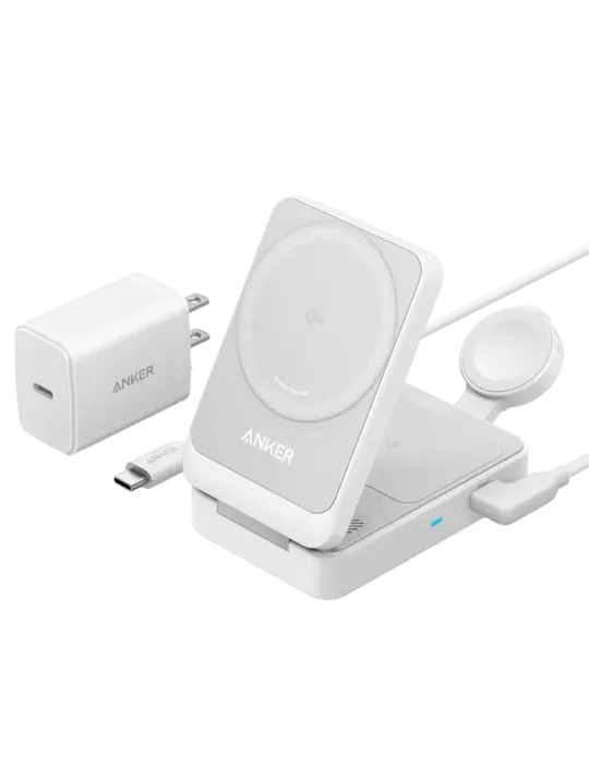 ANKER Cargador inalámbrico 3 en 1 Anker - Tecnología Magsafe - Carga r