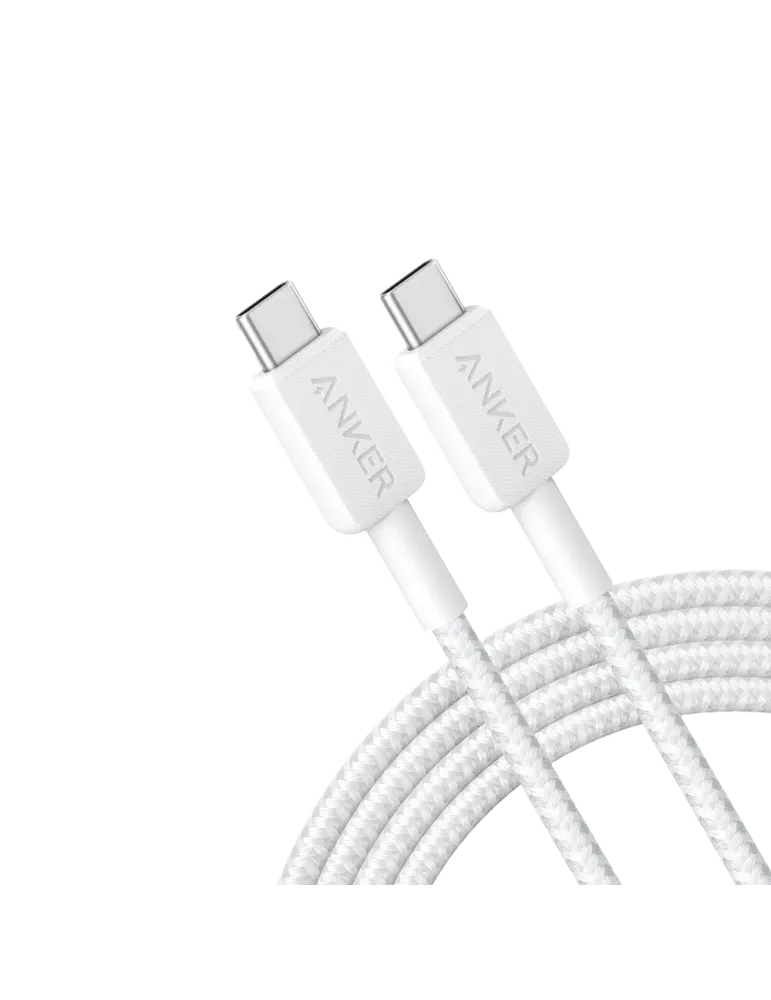 Anker - Cable USB2.0 - USB-C a USB-C - Cable de nylon trenzado - Longi