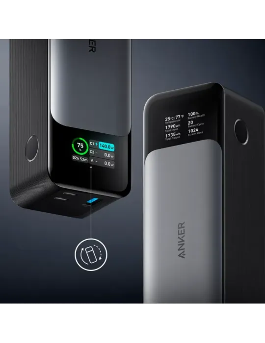 Anker Power bank con pantalla digital - Capacidad 24000mAh - Entrada U