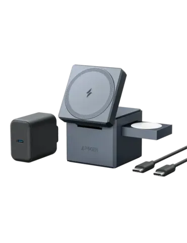 Anker - Cargador inalámbrico 3 en 1 - Tecnología Magsafe - Carga rápid