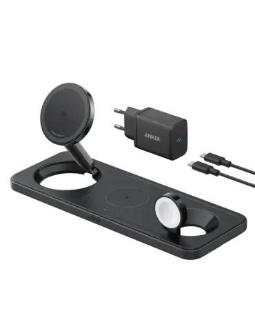 ANKER Cargador inalámbrico 3 en 1 Anker - Tecnología MagGo - Carga ráp