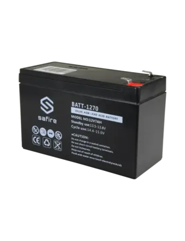 SAFIRE Batería recargable - Tecnología plomo ácido AGM - Voltaje 12 V