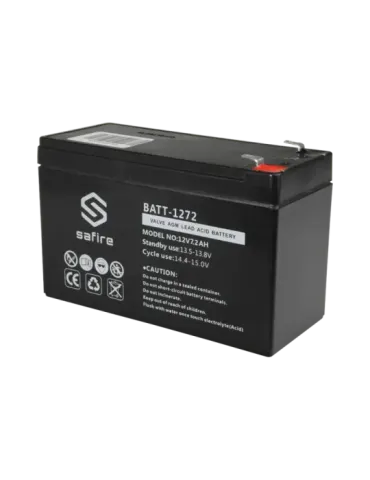 SAFIRE Batería recargable - Tecnología plomo ácido AGM - Voltaje 12 V