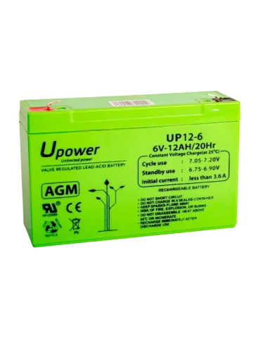 MASTER BATTERY Upower - Batería recargable - Tecnología plomo ácido AG
