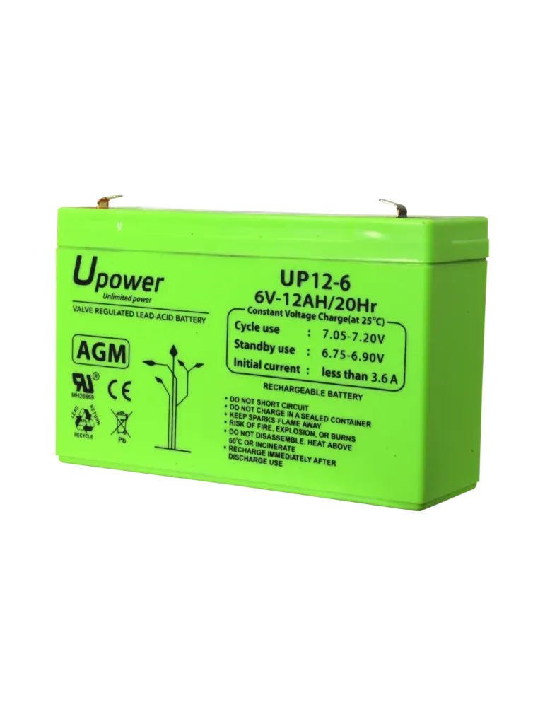 MASTER BATTERY Upower - Batería recargable - Tecnología plomo ácido AG
