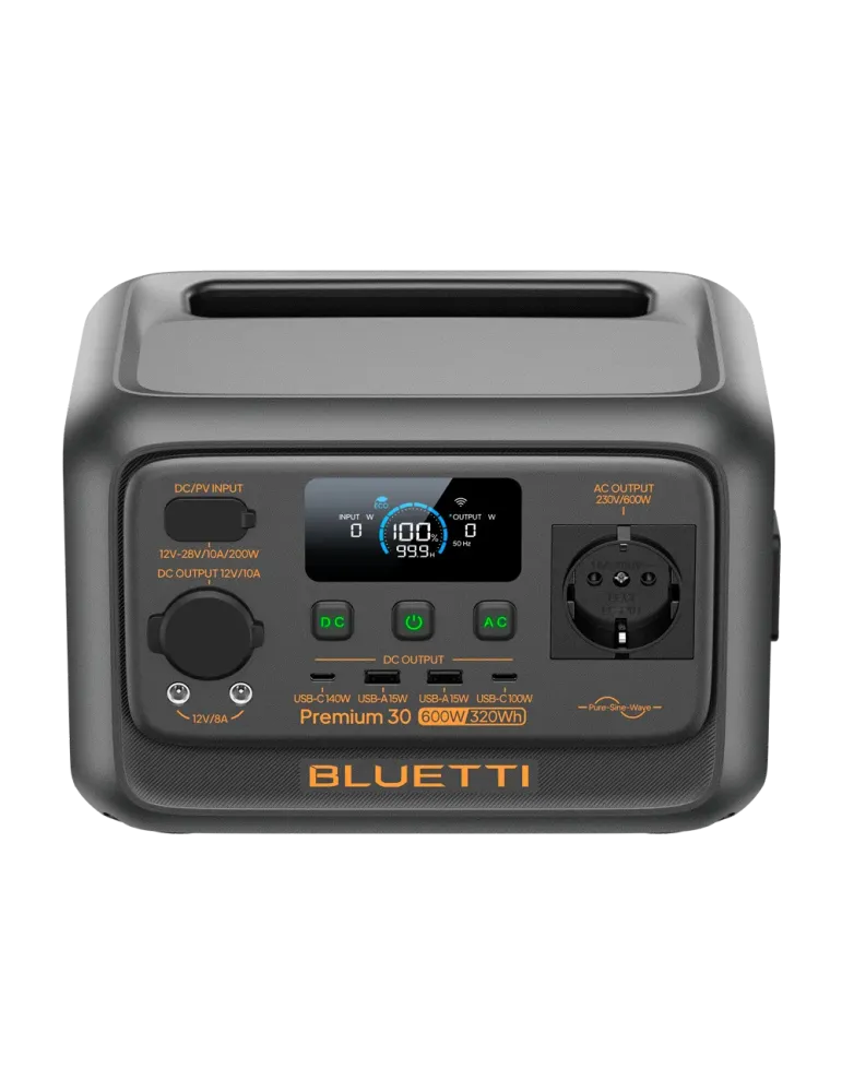 BLUETTI Estación de energía portátil - Capacidad 320Wh - Potencia sali