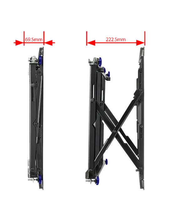 B-TECH Soporte Pop-Out - Peso soportado 50 kg - VESA 600x400 mm - Dist