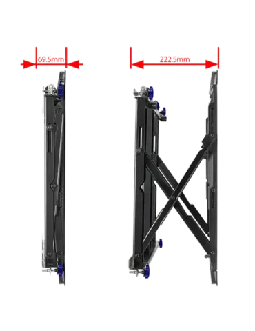 B-TECH Soporte Pop-Out - Peso soportado 50 kg - VESA 600x400 mm - Dist