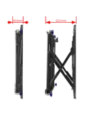 B-TECH Soporte Pop-Out - Peso soportado 50 kg - VESA 600x400 mm - Dist