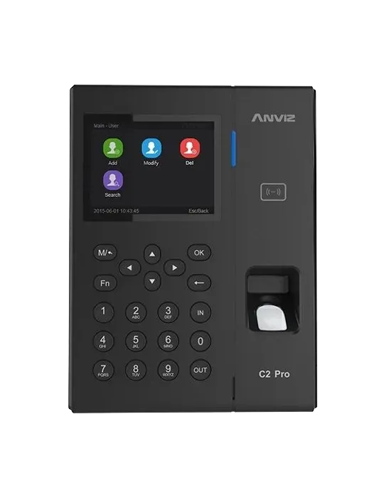 ANVIZ Control de acceso y presencia - Huella, tarjeta EM/MF y PIN - 5.