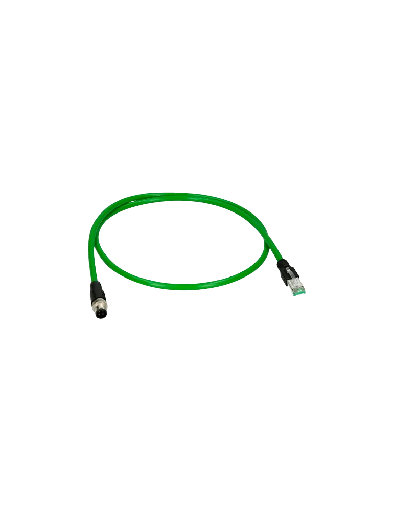 MARCA BLANCA Conector adaptador M12 macho a RJ45 macho - Ethernet - Es