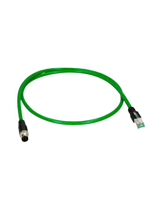MARCA BLANCA Conector adaptador M12 macho a RJ45 macho - Ethernet - Es