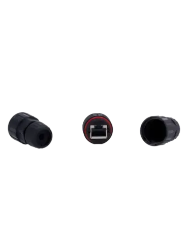 MARCA BLANCA Conector con Racor Industrial - Conector entrada RJ45 - C