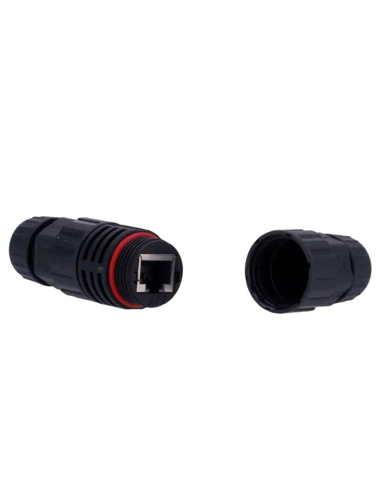 MARCA BLANCA Conector con Racor Industrial - Conector entrada RJ45 - C