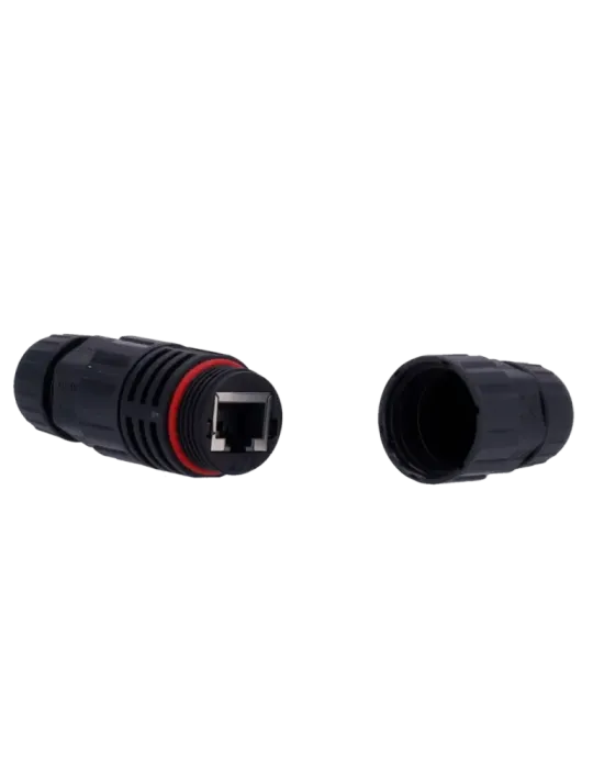MARCA BLANCA Conector con Racor Industrial - Conector entrada RJ45 - C