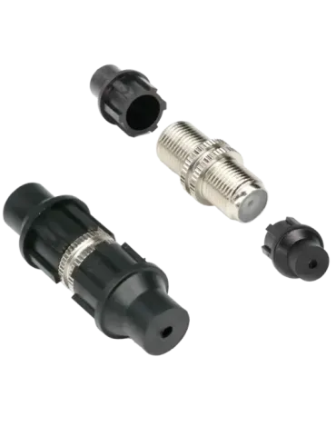 MARCA BLANCA Conector coaxial doble F - Simple - Rápido - Reutilizable