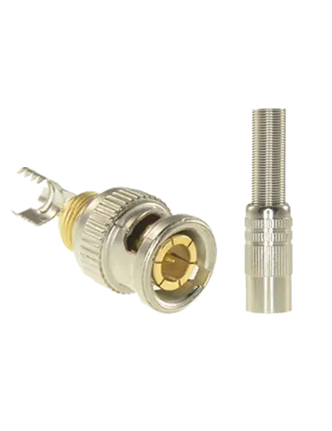 SAFIRE Conector SAFIRE - BNC para soldar - Adaptado a RG59 - Incluye t