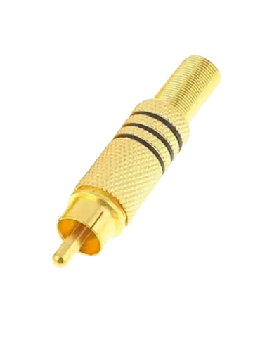 MARCA BLANCA Conector - RCA macho para soldar - Cable paralelo audio -