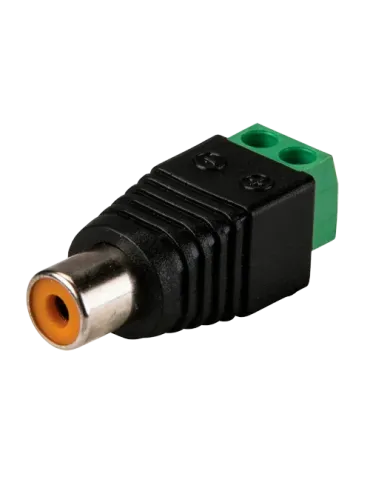 SAFIRE Conector - RCA hembra - Salida +/ de 2 terminales - 36 mm (Fo)
