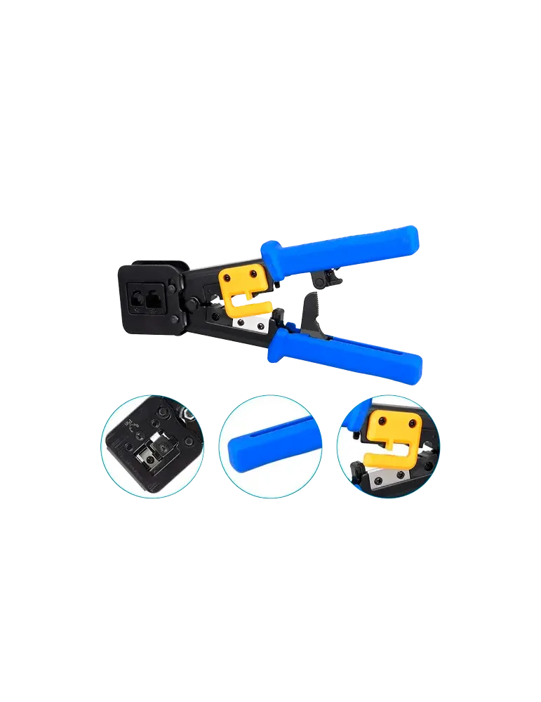 MARCA BLANCA Herramienta crimpadora para conector pasante - Modelo pro
