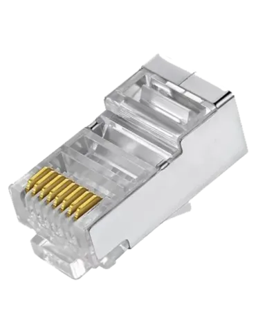 MARCA BLANCA Conectores - RJ45 FTP CAT 6 para crimpar - Compatible con